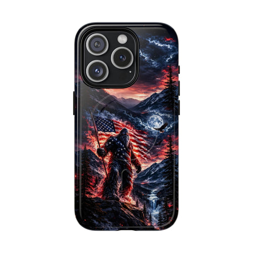 BIGFOOT WITH FLAG MAGNETIC  PHONE CASE - TLHG0405266