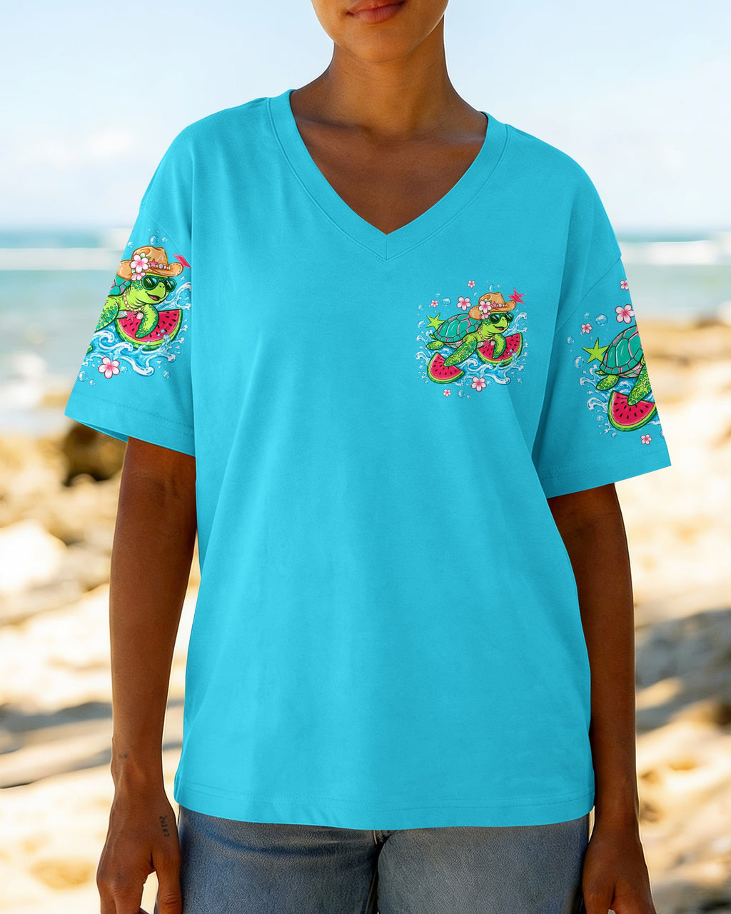 DO THE WATERMELON CRAWL TURTLE ALL OVER PRINT - TLTW1306261