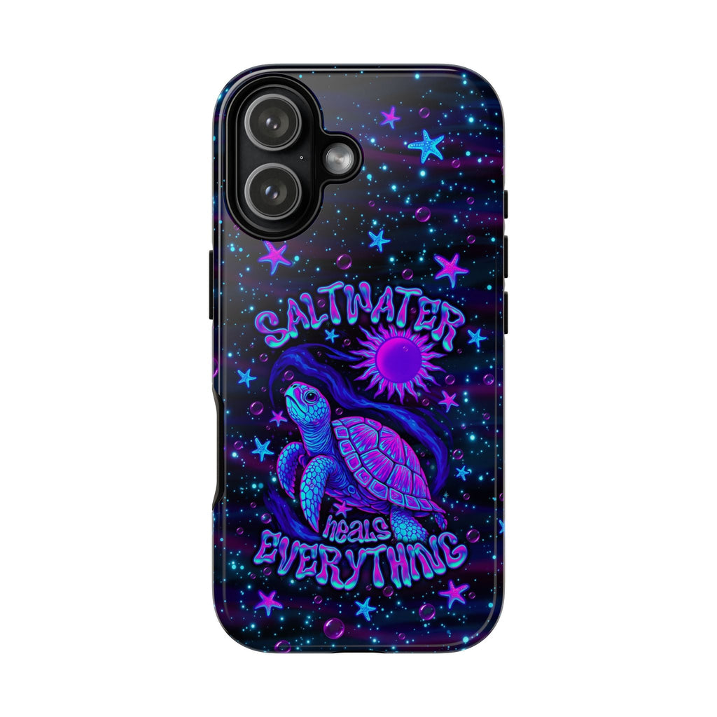 SALTWATER HEALS EVERYTHING TURTLE PHONE CASE  - TLNO1304262
