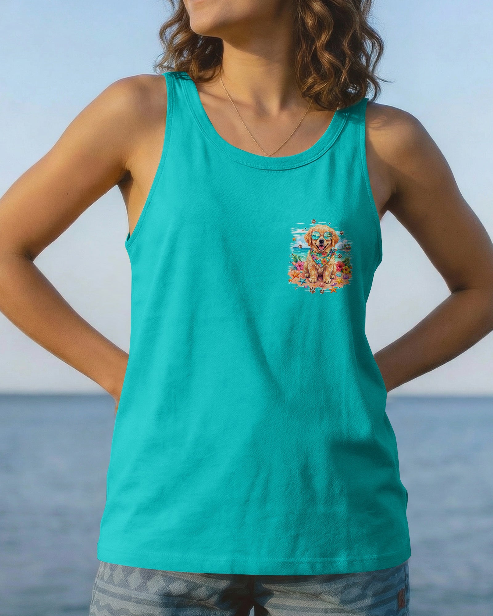 I WAS MADE FOR SUNNY DAYS GOLDEN RETRIEVER DOG ALL OVER PRINT - TYPQ2105263