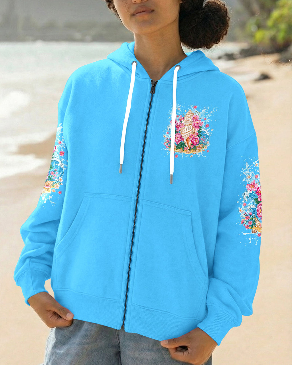 SMELL THE SEA FEEL THE BREEZE SEASHELL ALL OVER PRINT - TYPQ0806261